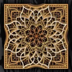 Laser Cut Multi-Layered Sacred Secrets Mandala