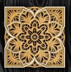 Laser Cut Multi-Layered Ancestor's Protection Mandala