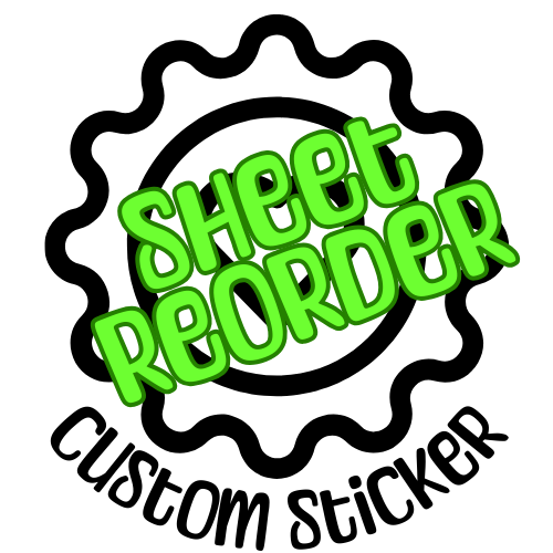 Sticker Sheet - Custom Reorder