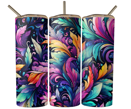 Colorful Foliage Sublimation Tumbler