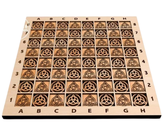 Laser Cut Wood Checkers