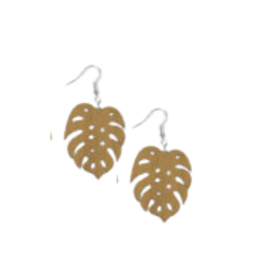 Palm Leaf Earrings