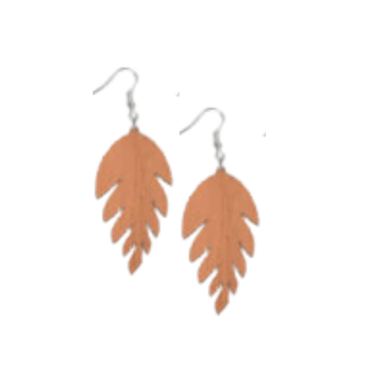 Chunky Leaf Earrings