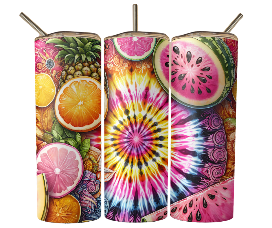 Summer Fruit Vibes Sublimation Tumbler