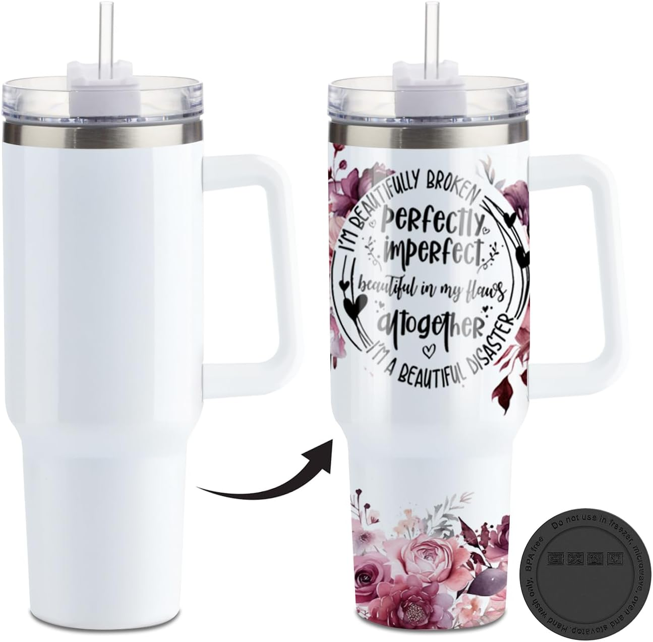 Create Your Own Sublimation Drinkware : Upload a Pic or Saying