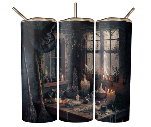 Spooky Cottage Sublimation Tumbler