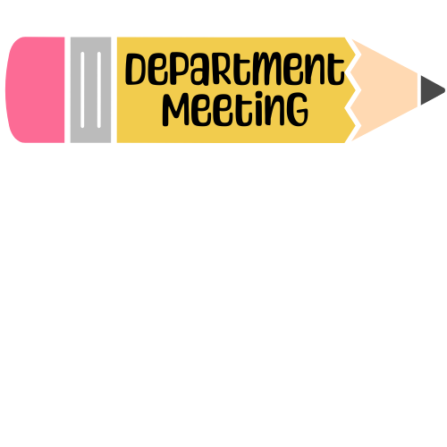 Planner Stickers - Department Meeting - Teacher