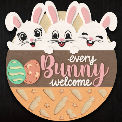 Laser Cut Wood Easter Home Decor