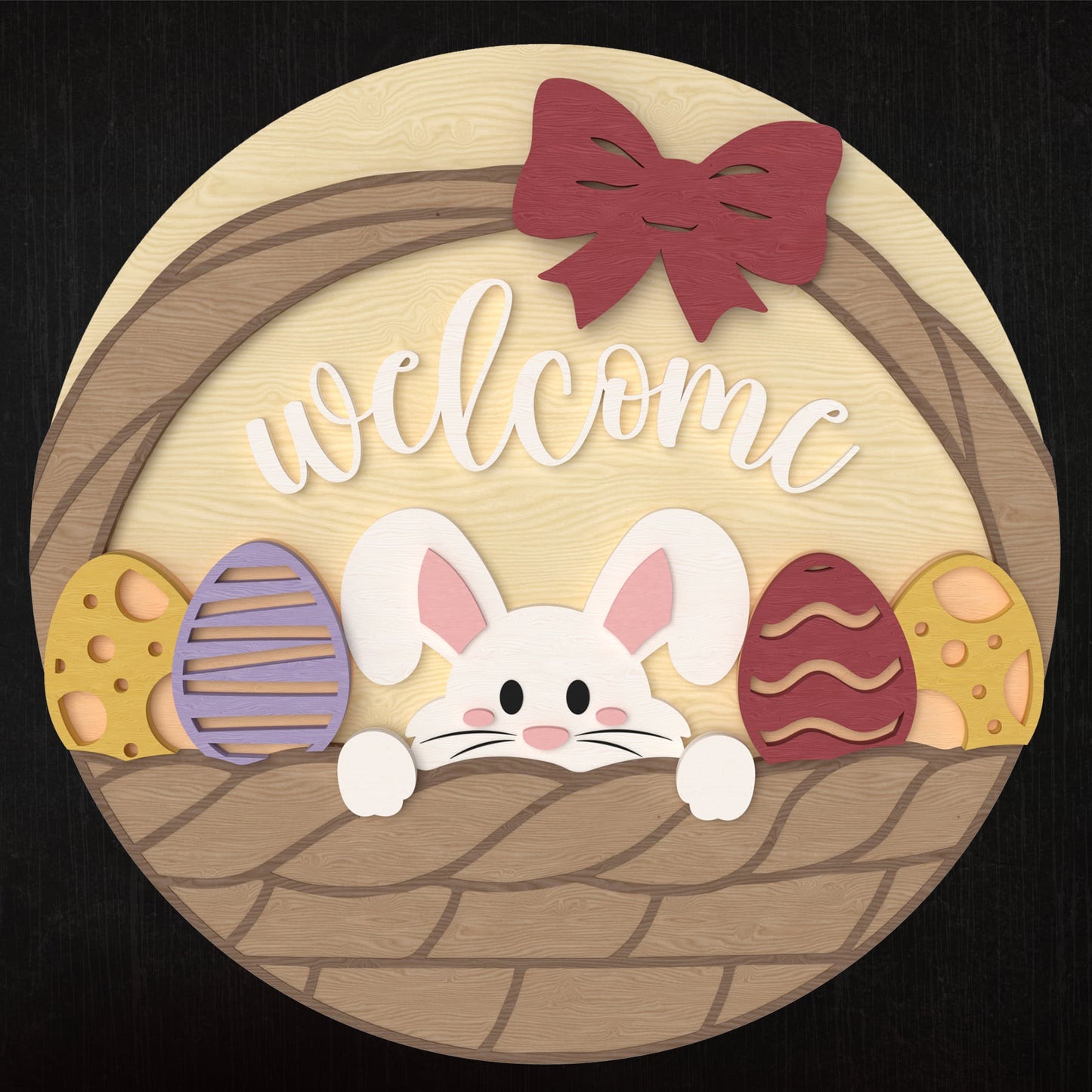 Laser Cut Wood Easter Home Decor