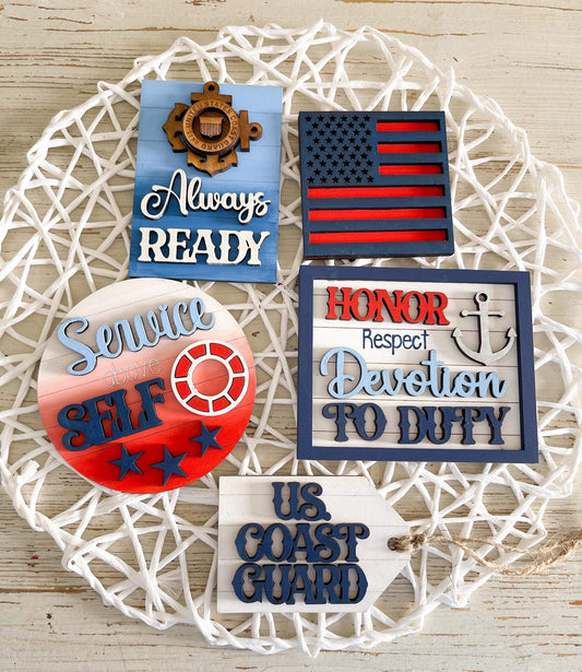 Coast Guard Tiered Tray Set