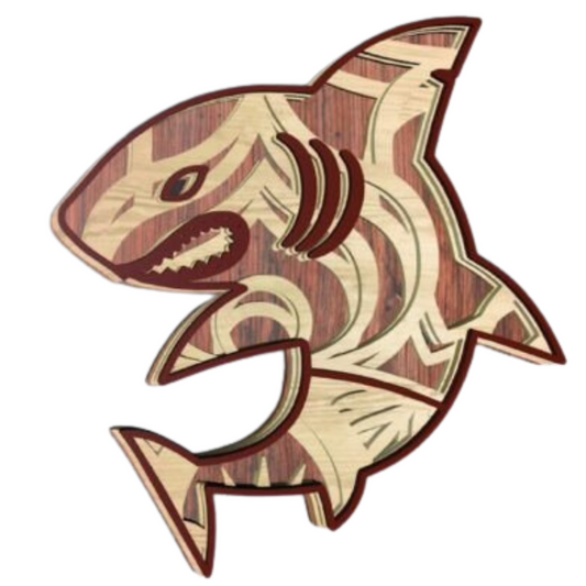 Laser Cut Snarky Shark