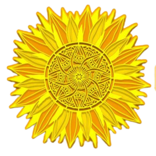 Laser Cut Full Bloom Sunflower