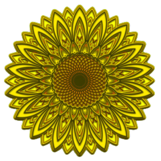 Laser Cut Blossoming Sunflower