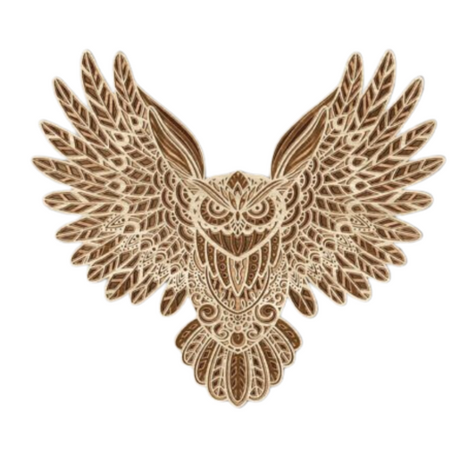 Laser Cut Flying Owl