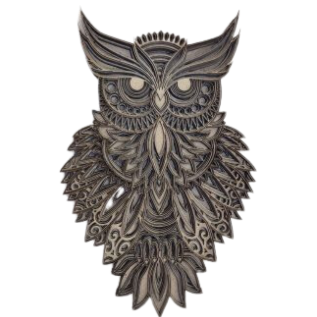 Laser Cut Wise Owl