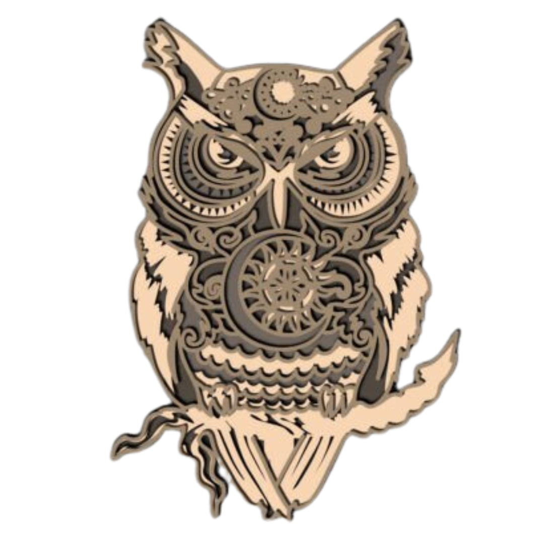 Laser Cut Mystic Owl