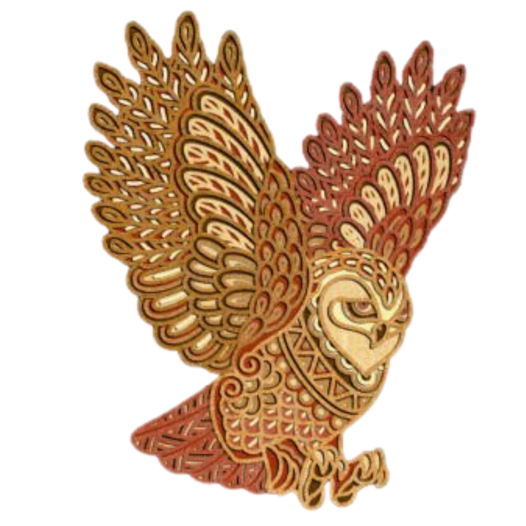 Laser Cut Landing Owl