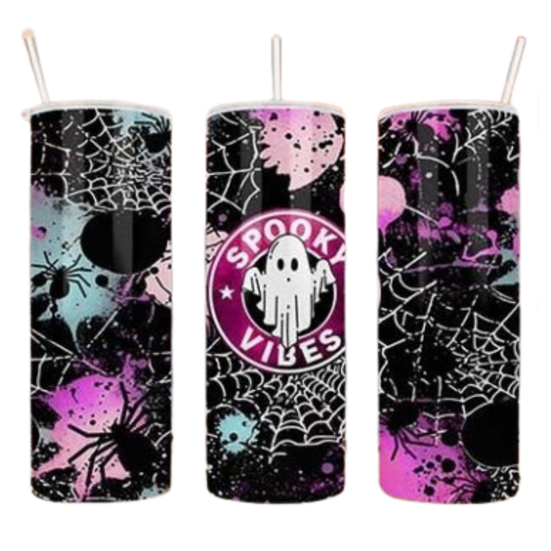 Spooky Vibes Sublimation Tumbler