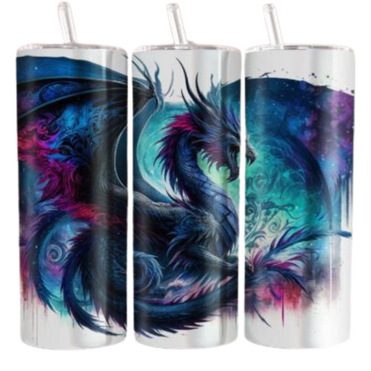 Midnight Dragon Sublimation Tumbler