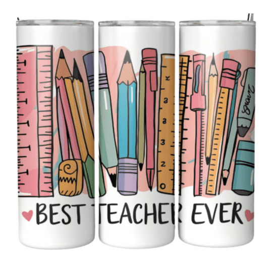 Best Teacher Ever Sublimation Tumbler