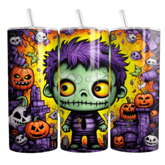 Zombie Frankenstein Sublimation Tumbler