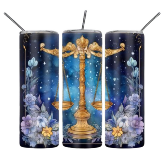 Libra Zodiac Sublimation Tumbler