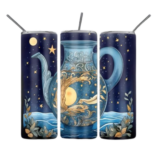 Aquarius Zodiac Sublimation Tumbler