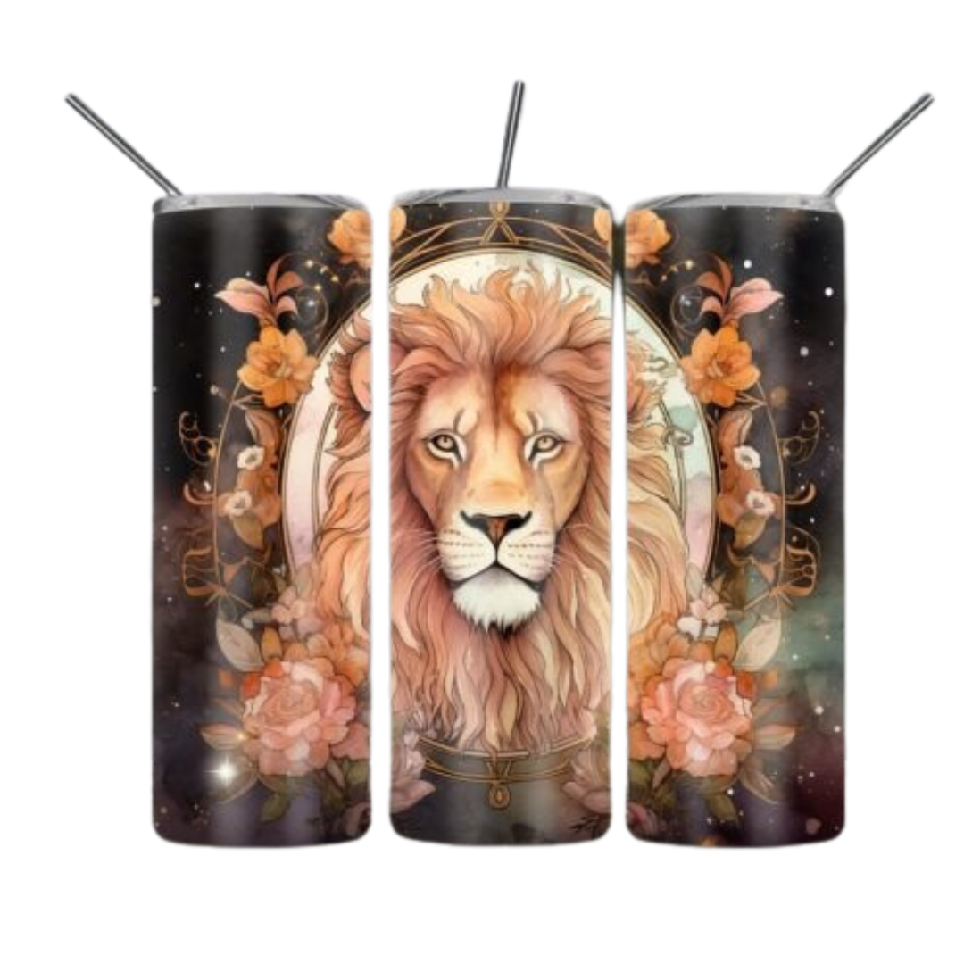 Leo Zodiac Sign Sublimation Tumbler