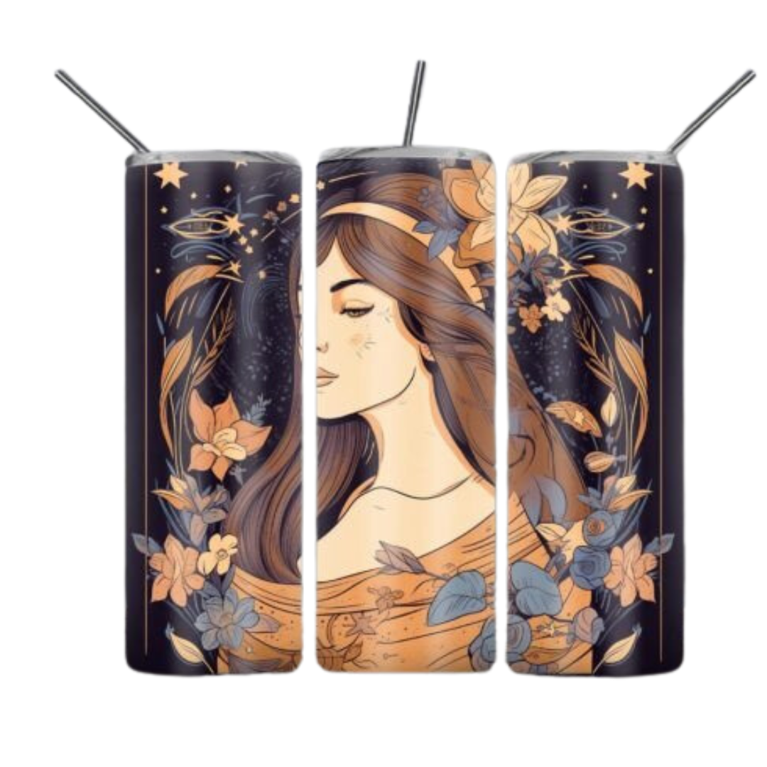 Virgo Zodiac Sublimation Tumbler