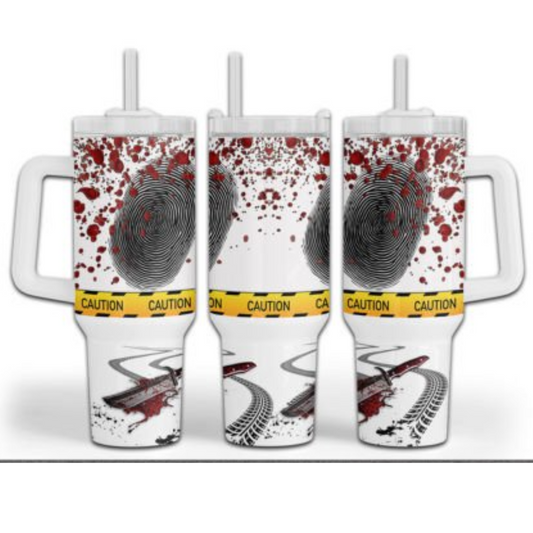 Crime Scene Sublimation Tumbler