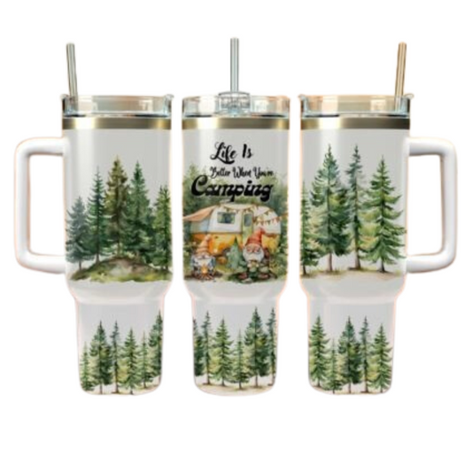 Life is Better When You're Camping Sublimation Tumbler