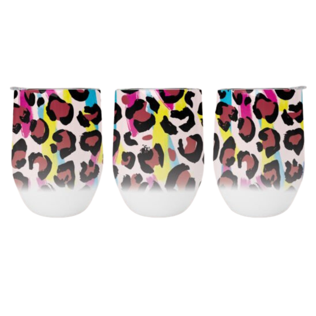 Rainbow Leopard Sublimation Tumbler