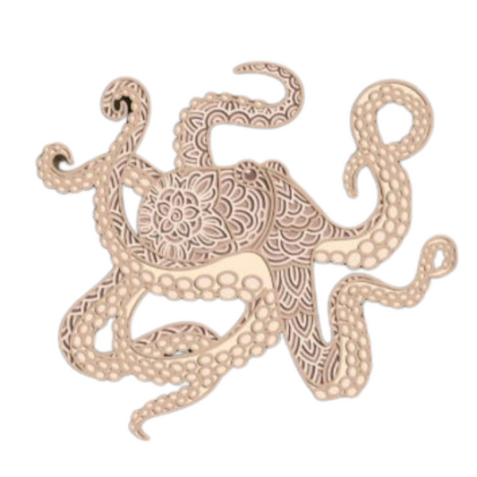 Laser Cut Lion Octopus