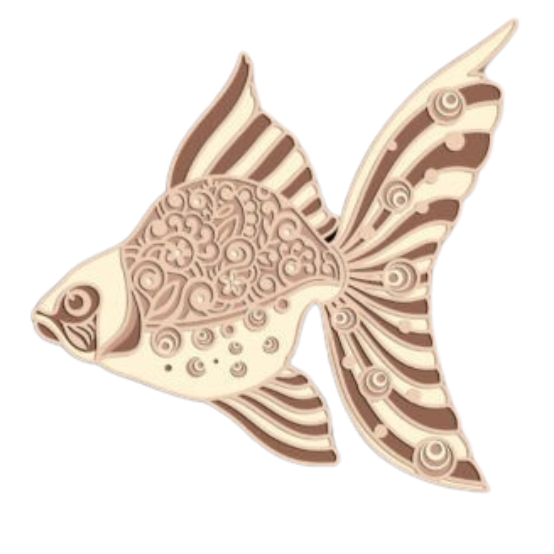 Laser Cut Goldfish