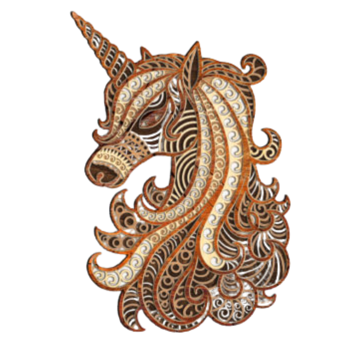 Laser Cut Elegant Unicorn