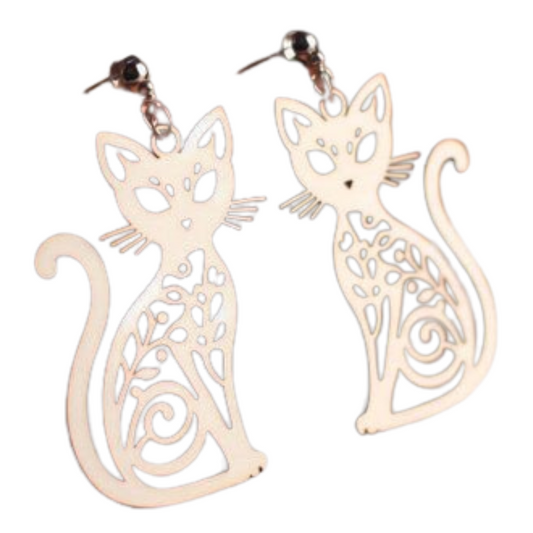 Fancy Cat Earrings