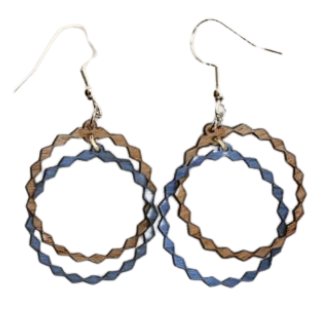 Scalloped Hoops Earrings