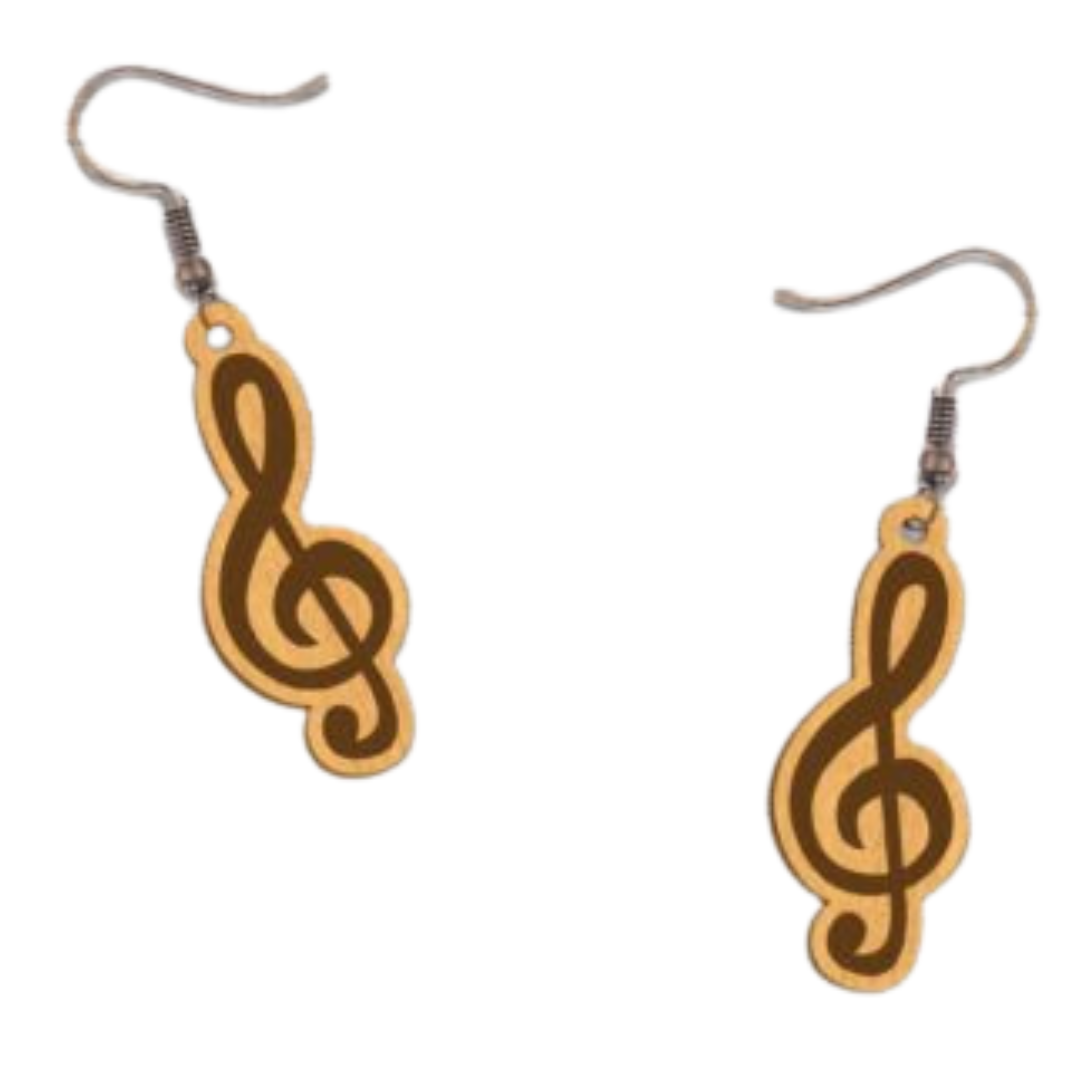 Treble Clef Earrings