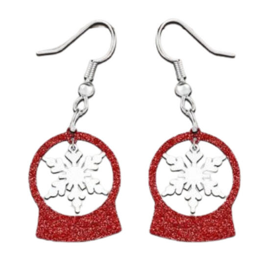 Winter Snowglobe Earrings