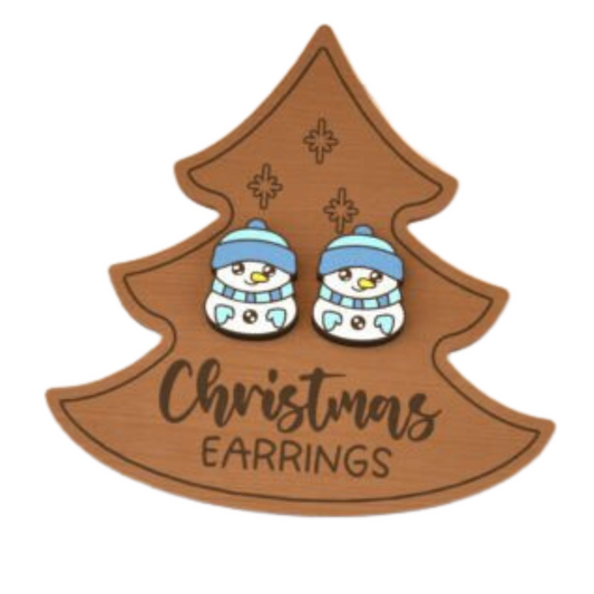 Snowman Stud Earrings