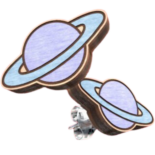 Saturn Stud Earrings