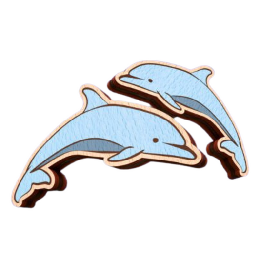 Ocean Dolphon Stud Earrings