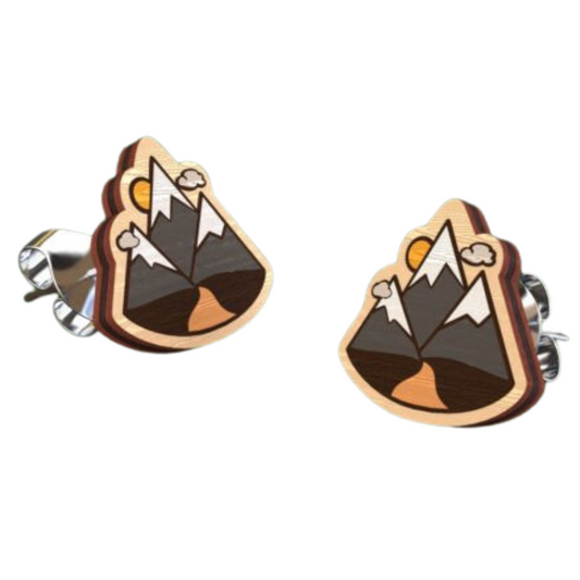 Mountain View Stud Earrings