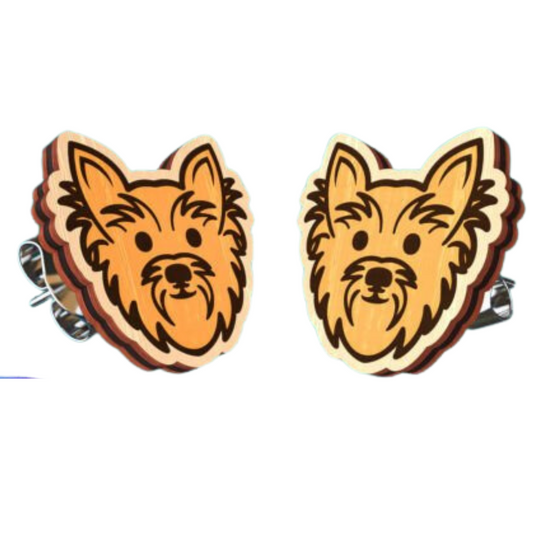 Yorkie Stud Earrings