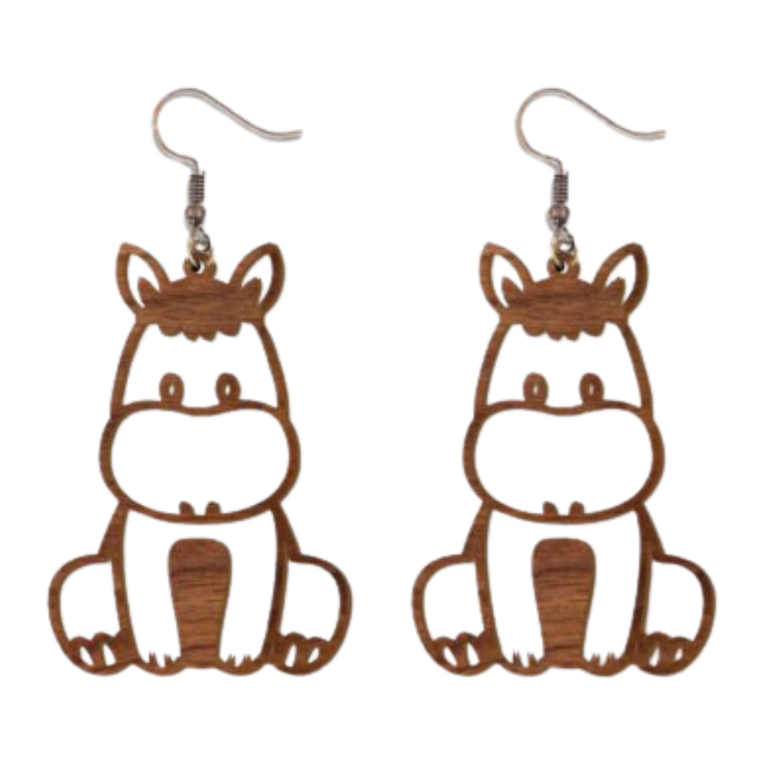 Cartoon Horse Earrings