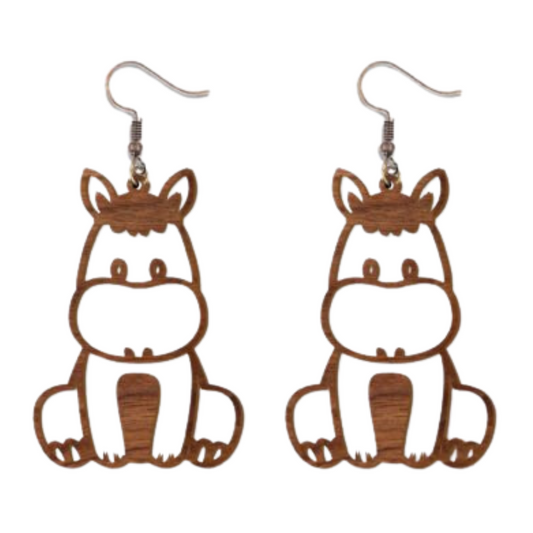 Cartoon Horse Earrings