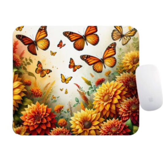 Monarch Dahlias Mousepad