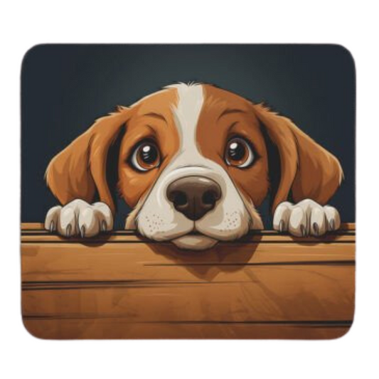 Peeking Beagle Mousepad