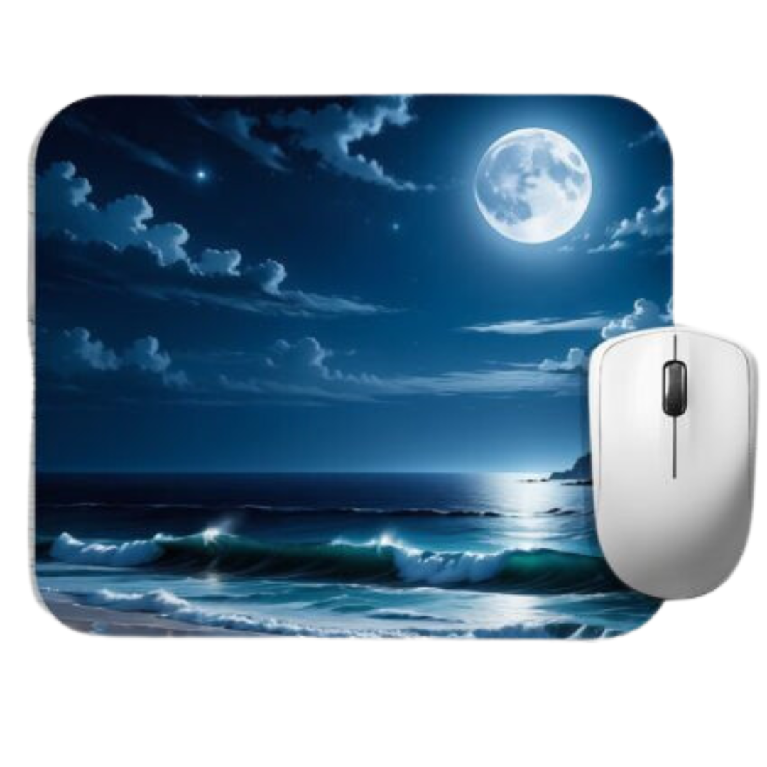 Moonlight Sea View Mousepad