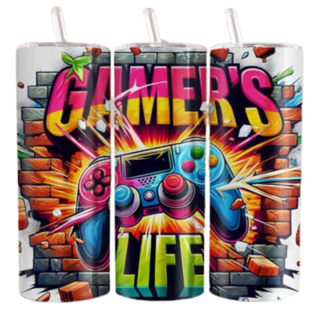 Gamers Life Sublimation Tumbler